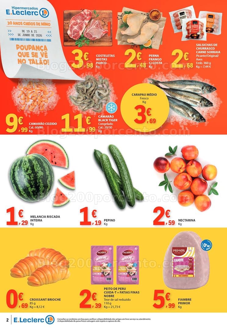 Antevisão Folheto E-LECLERC Promoções Fim de Semana - 19 a 21 junho